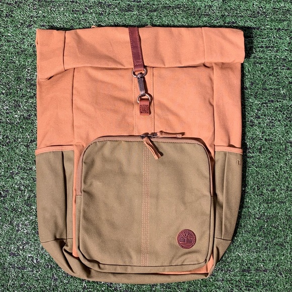 Timberland Men's 24-liter Roll Top Bronze Backpack - Picture 2 of 7